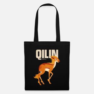 Animaux Fantastiques 3 Qilin Licorne Chinoise- , حقيبة تسوق قماشية 35 × 40 سم - حقيبة اليد