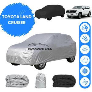 Bâche voiture imperméable double face – Protection complète contre pluie, soleil et poussière + sac offert ( TOYOTA LAND CRUISER )