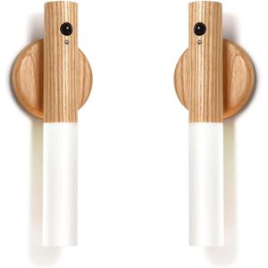 مجموعة من مصباحين جداريين، مزودين بخاصية استشعار الحركة  