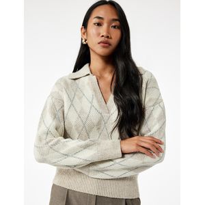 Koton Pull en maille oversize - Design Beige
