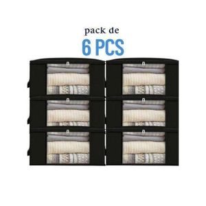 pack de 6 sac grands organisateur la literie vêtements couvertures couettes jouets 90L