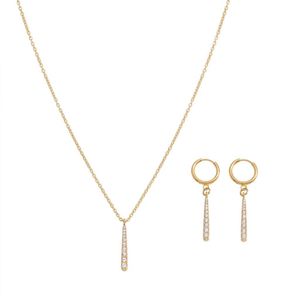 Clémentine Paris Ensemble de bijoux de luxe pour femme doré plaqué or Idée cadeau EGO066
