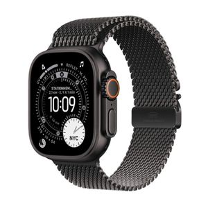 Apple Watch Ultra 3 - Cellular - 49 mm - Noir - Titanium Milanese Loop Noir - Neuf 