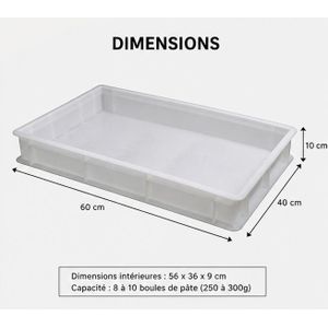 Bac à Pâte à Pizza Professionnel – Boîte de Fermentation Alimentaire