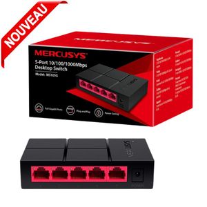Mercusys  Switch Gigabit MS105G 5-Ports 10/100/1000 Mbps Ethernet Network Hub
