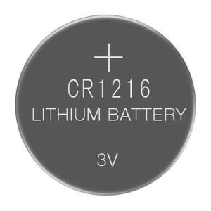 1216 Lot de 5 Piles Bouton au Lithium CR1216