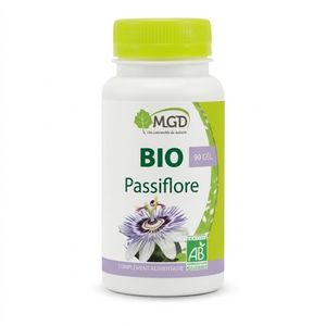 MGD Complément Alimentaire BIO Passiflore - 90 Gélules - Relaxation & Sommeil Naturel