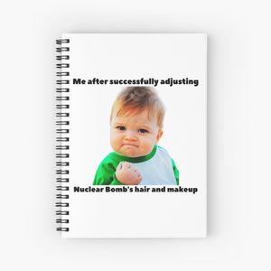 Barbenheimer meme - barbie oppenheimer funny meme 2023 Spiral Notebook - Bloc note