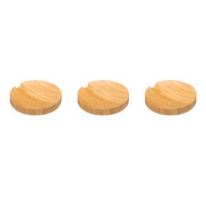 Repose-cuillère - Bambou Naturel - Ustensile de Cuisine Pratique - Bois Clair - Lot de 3