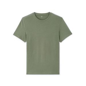 Celio T-shirt regular col rond 100% coton - GREEN MID