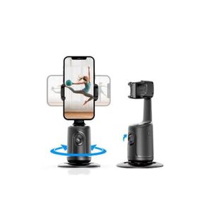 Awei X48 Support de téléphone intelligent avec suivi facial 360°, avec stabilisateur intelligent