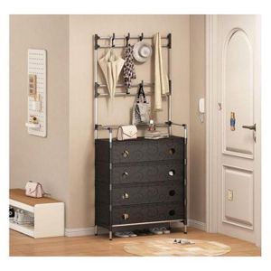 Étagère à chaussures pour ranger chaussures et chapeaux à la maison,Étagère à chaussures, d'intérieur, multicouche, anti-poussière et peu encombrante, robuste et intégrée pour ranger chaussures et chapeaux à la maison