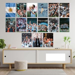 15 poster A5 Champion,Argentina Football Poster Canvas 