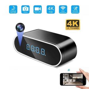  Mini Caméra Cachee WIFI- 4K HD 1080P Réveil Enregistreur Vidéo sans Fil Vision nocturne