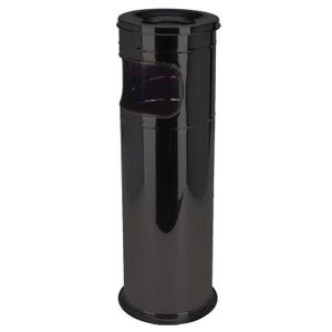 Cendrier poubelle en colonne - inox