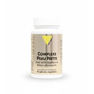 vitall + Complexe Peau Nette - Curcuma, Zinc, Propolis & Vitamines B - 60 Gélules pour une Peau Saine et Éclatante - (Fabriqué en France )  