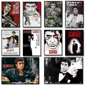 10 Poster A4 films classique gengster scarface tony Montana art mural décoration chambre 