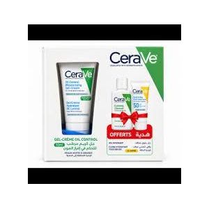 Cerave CREME HYDRATANTE VISAGE OIL CONTROL  52 ML+ Nettoyant + Fluide SPF 50 Offert