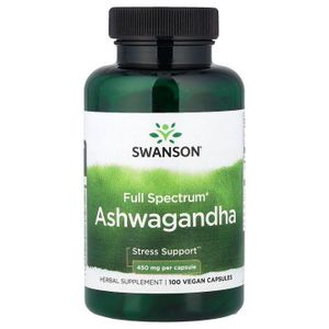Swanson Ashwaganda - Full Spectrum - 100 100 caps véganes