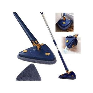 Balai de Nettoyage Réglable Rotative à 360°, Nettoyage Triangulaire, 1 remplaçant gratuite
