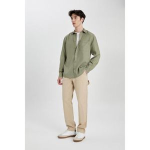 Defacto Pantalon Homme en coton - Beige - B4554AX.