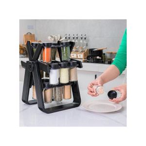 Étagère à épices rotative pour comptoir de Cuisine, étagères de Rangement 18 Pots