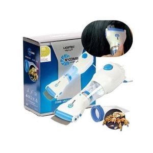 Non retournableV COMB Licetec V-Comb Peigne À Poux Électrique Machine à filtres Elimination des poux