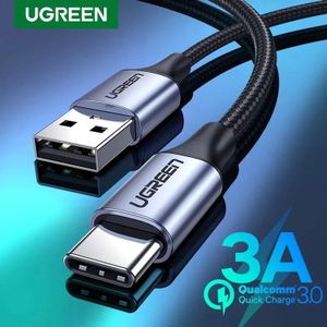 Ugreen Câble USB Type-C 3A Fast Charge – Nylon Tressé, Compatible Qualcomm Quick Charge 3.0 pour Smartphones et Tablettes