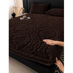 Drap-Housse en Velours Jacquard Hiver + 2 Taies d’Oreiller – Confort Ultra Doux, Chaleureux & Premium