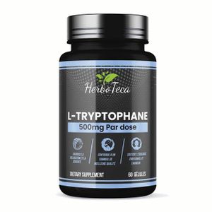 Herboteca L-TRYPTOPHANE 500mg par dose 60 capsules
