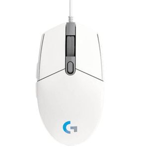 Logitech G102 LIGHTSYNC Original USB Souris Gaming avec Éclairage RVB Personnalisable, 6 Boutons Programmables, Capteur Niveau Gaming, 8 000 PPP, Ultra-Léger - Blanc