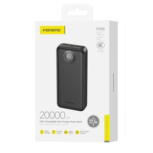 Foneng PX102 - Power Bank - 20000mAh - 22.5W - Noir - Neuf