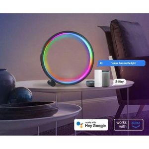 HaloLight RGB – Lampe Circulaire Connectée Multicolore