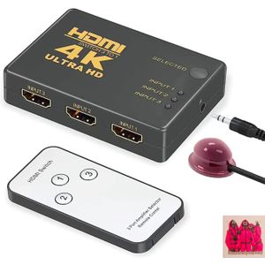 Switch Commutateur vidéo 1080P 3D 3 Ports 3x1 3 en 1 sortie + Choose