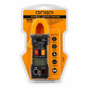 DINGQI Pince Ampèremétrique Numérique 600A True RMS – Multimètre Digital AC avec Détection NCV et Écran LCD Avec pochette 