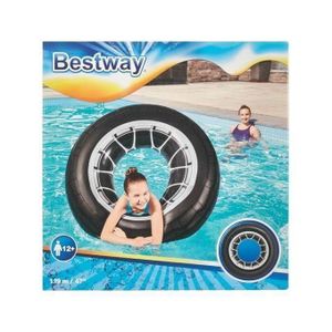 Flotteur gonflable enfants 1,19 m avec poignées, bouée sécurisée et amusante pour piscine