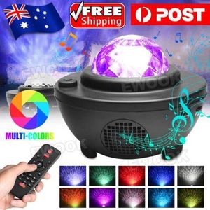 Projecteur LED Galaxie et Océan avec Haut-Parleur Bluetooth Intégré – Lampe Ambiance Étoilée, Minuterie et Télécommande