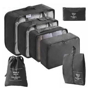 Ba Organisateur valise vêtement voyage rangement sac pour bagage- 7 pcs 