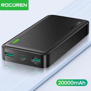 ROCOREN Power Bank 15W 20000mAh Charge Rapide Batterie Externe