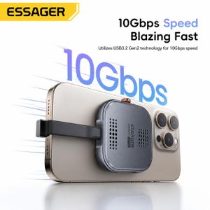 ESSAGER Boîtier SSD NVMe M.2 USB 3.2 Gen 2 10Gbps avec Dissipation Active de la Chaleur
