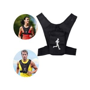 sac de course à pied, pack de poitrine de course avec poches multiples, ceinture réglable,respirant