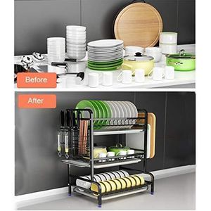 Égouttoir de vaisselle multi-niveaux pour cuisine