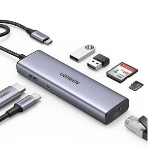 Ugreen HUB USB-C 7 en 1 Supporte PD (Power Delivery) 100W Recharge (90568)