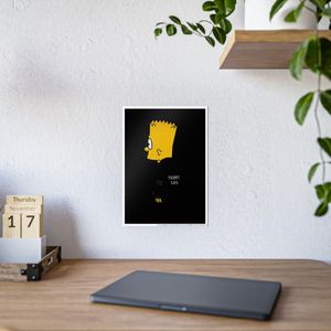 Poster Simpson Premium Autocollant A4 –MULTICOLORS- Vinyle Haute Définition – Déco Sans Limite (Toutes Surfaces)