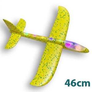 Avion Planeur en Mousse 46 cm avec Lumières LED