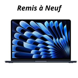Apple MacBook Air M4 13-inch (2025) - Minuit / Midnight - 16GB - 512GB - AZERTY - Remis à Neuf