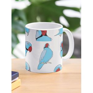 motif de ringneck indien bleu Mug classique