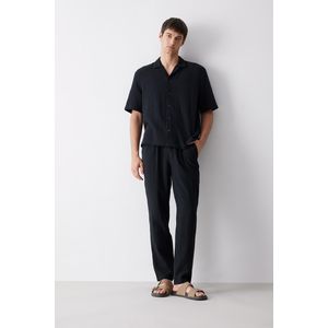Defacto Pantalon Homme en coton - Noir - D6144AX.
