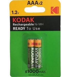 Pile rechargeable AAA - 1000mAH - x2 CARREFOUR : le lot de 2 piles