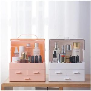 Organisateur Beauté Premium – Boîte de Maquillage avec Couvercle Transparent, Rangement Multifonction pour Produits Cosmétiques et Soins du Visage